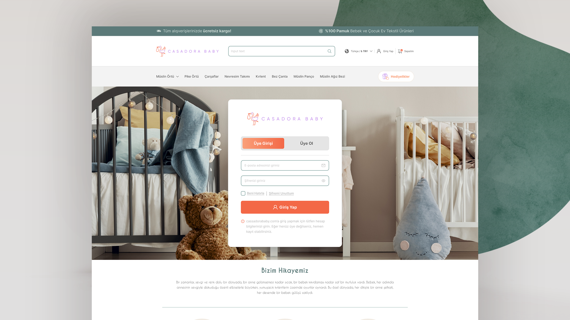 Login Page, after